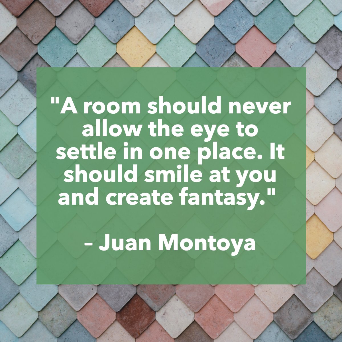 'A room should never allow the eye to settle in one place. It should smile at you and create fantasy.'
― Juan Montoya 📖

#design #roomdesign #decor #interior #inspiring #quote #quoteoftheday