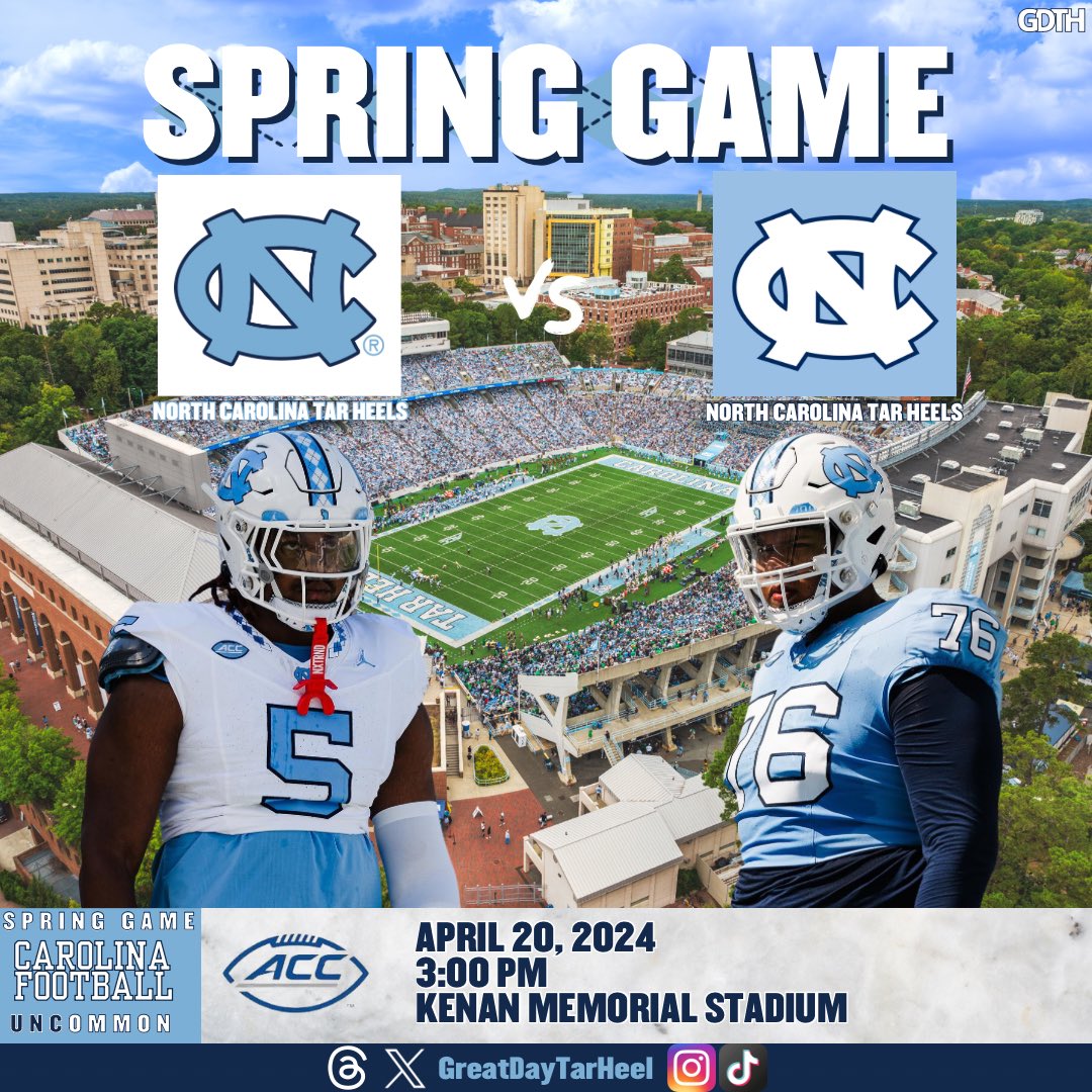 Let’s get out and support @UNCFootball this weekend for the spring game! 🏈🐏