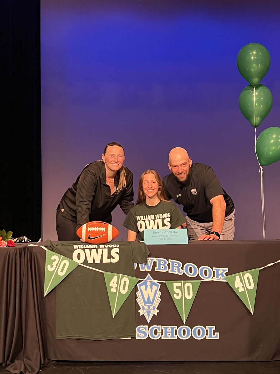 Warriors Flag Football (@wbflagfootball) on Twitter photo Official.
Congrats to <a href="/EMMA_ANDERLIK/">Emma Anderlik</a> for officially signing to William Woods with <a href="/CoachSchlager/">Coach Joe Schlager</a>
Sad to see her go, but excited to see what she does as an Owl.
❤️❤️ <a href="/Silva321FUTP60/">Gustavo Silva</a> <a href="/NFLFLAG/">NFL FLAG</a> <a href="/BearsOutreach/">Chicago Bears</a> Official.
Congrats to <a href="/EMMA_ANDERLIK/">Emma Anderlik</a> for officially signing to William Woods with <a href="/CoachSchlager/">Coach Joe Schlager</a>
Sad to see her go, but excited to see what she does as an Owl.
❤️❤️ <a href="/Silva321FUTP60/">Gustavo Silva</a> <a href="/NFLFLAG/">NFL FLAG</a> <a href="/BearsOutreach/">Chicago Bears</a>