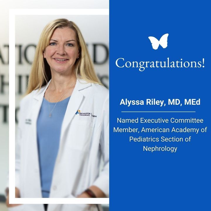 Congrats to @RoseHulmanAlums Alyssa Riley, MD, (CHE, '00) for being elected to the American Academy of Pediatrics' Executive Committee for the Section of Nephrology. She is a pediatric nephrologist @nationwidekids in Toledo, OH, her hometown. Our alumni are achievers! #rosehulman