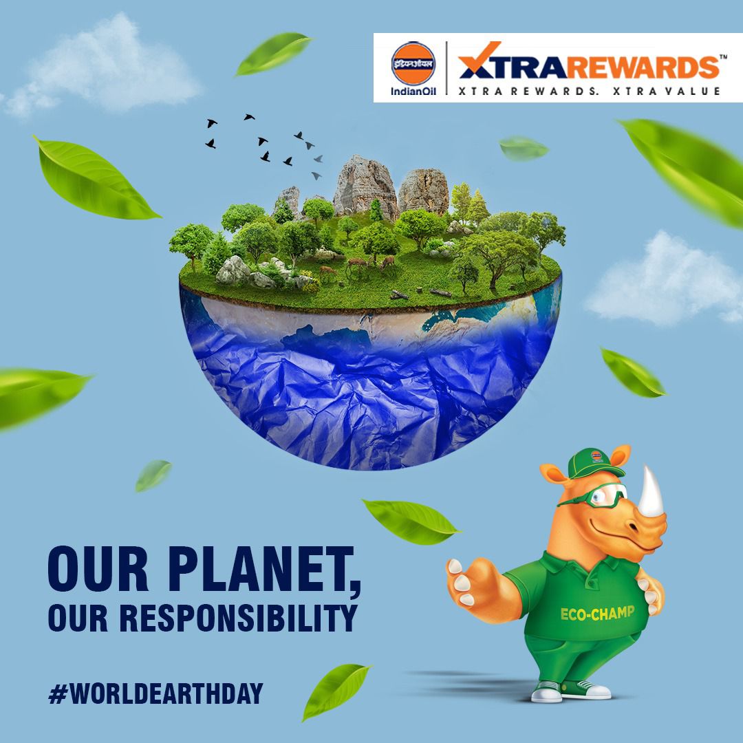 This Earth Day, pledge to reduce the use of plastic and take a firm stance against it for a better environment. #IndianOil #XTRAREWARDS #WorldEarthDay @indianoilcl