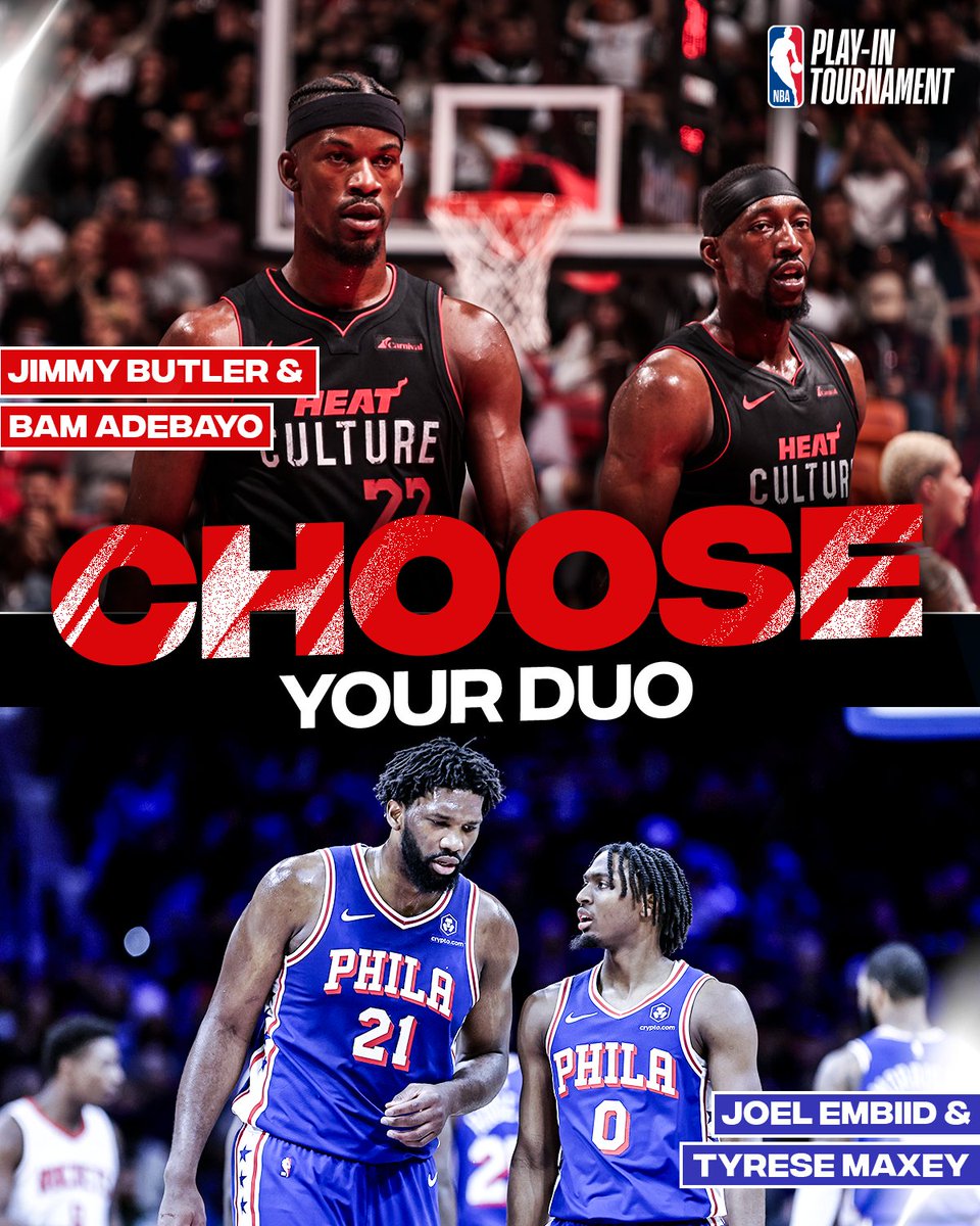 NBAIndia's tweet image. 2️⃣ power-packed duos will lock horns tomorrow! ⚔️ 

Which duo will have a stronger impact in this monumental Ｐｌａｙ－Ｉｎ clash?👇

#ChooseYourDuo #PlayInTournamnet #WinToGetIn #YourChoice