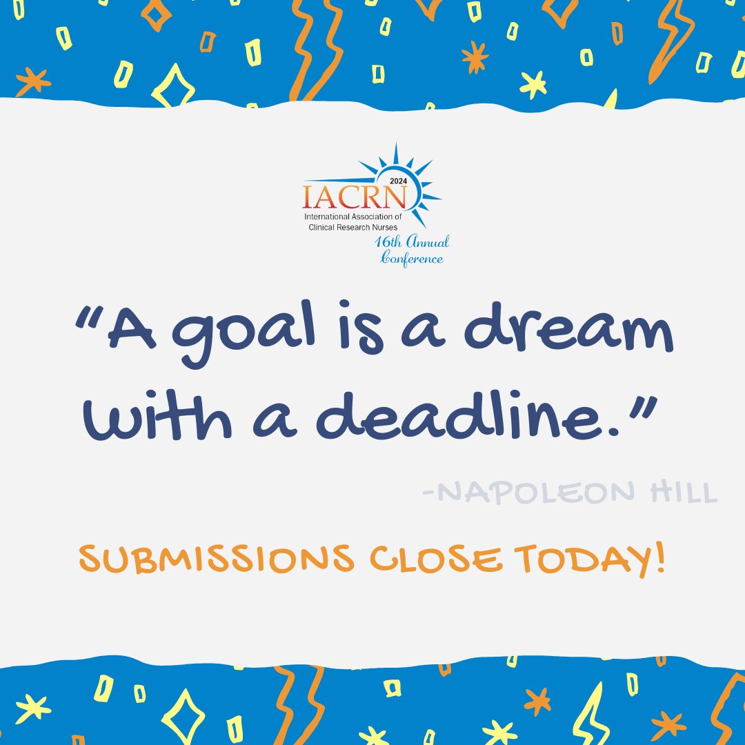 Today is the LAST DAY to submit abstracts, posters, roundtables, and workshops for consideration in the 2024 Annual Conference! Don't miss your chance to showcase your research and ideas to a global audience.

Submit here: linktr.ee/iacrn