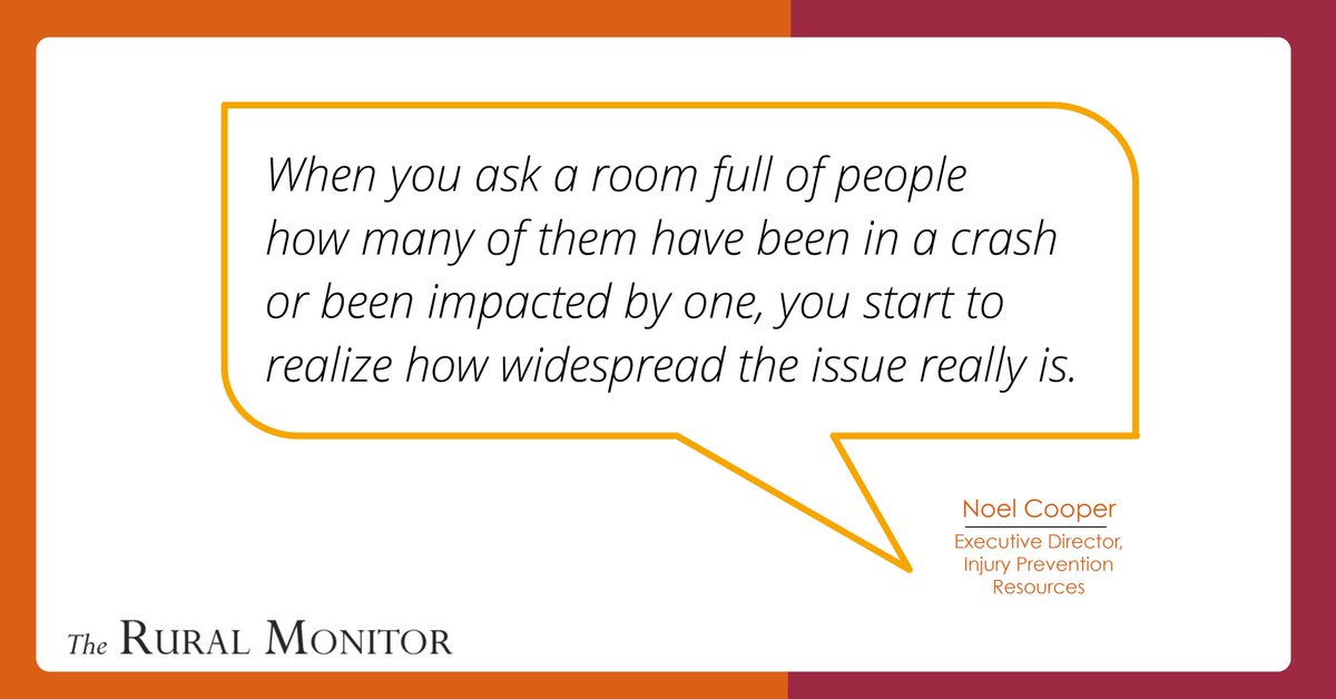 ICYMI: Last week's Rural Monitor article looked at the high rate of traffic deaths that occur in rural given that only 20% of Americans live there. ruralhealthinfo.org/rural-monitor/…