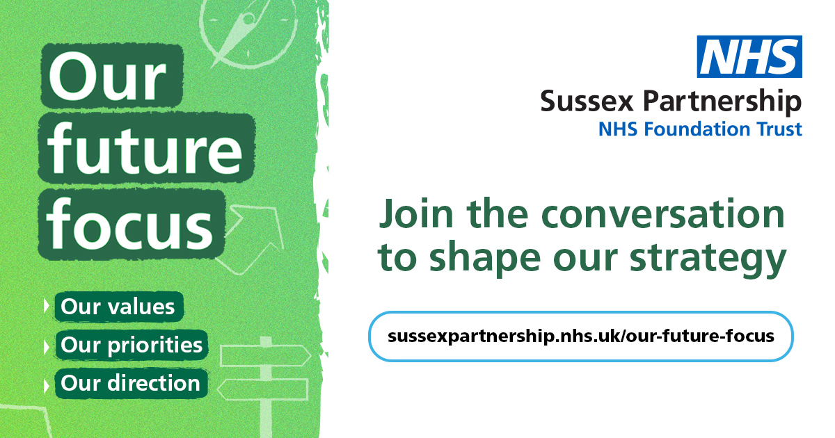 SPFT_NHS's tweet photo. We want to hear from you! We're developing our new organisational strategy and we need your ideas and feedback to help us shape it.

Get involved and complete the survey: ➡️https://t.co/uoh0arnS3C⬅️

#SPFTOurFutureFocus https://t.co/fFmVHCV0F4