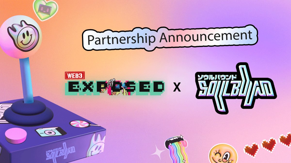 Soulbound_TV's tweet photo. We are proud to announce a special partnership with @Expos3dMedia (@shanicebest) 

As one of the best web3 spaces out there the Soulbound Team is excited to be collaborating with Web3Exposed and the team. https://t.co/fT5xO2E6yo