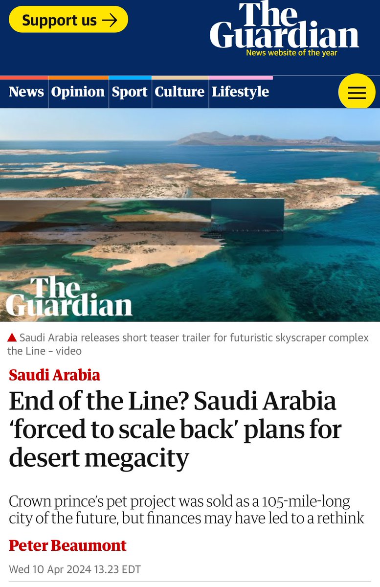 15 Minute Mirrored Prison City NEOM … put on hold 🤔 and that was just a day or two before the catastrophic flooding. #IfTheyBeCorrupt - pray for the people suffering needlessly in Dubai.