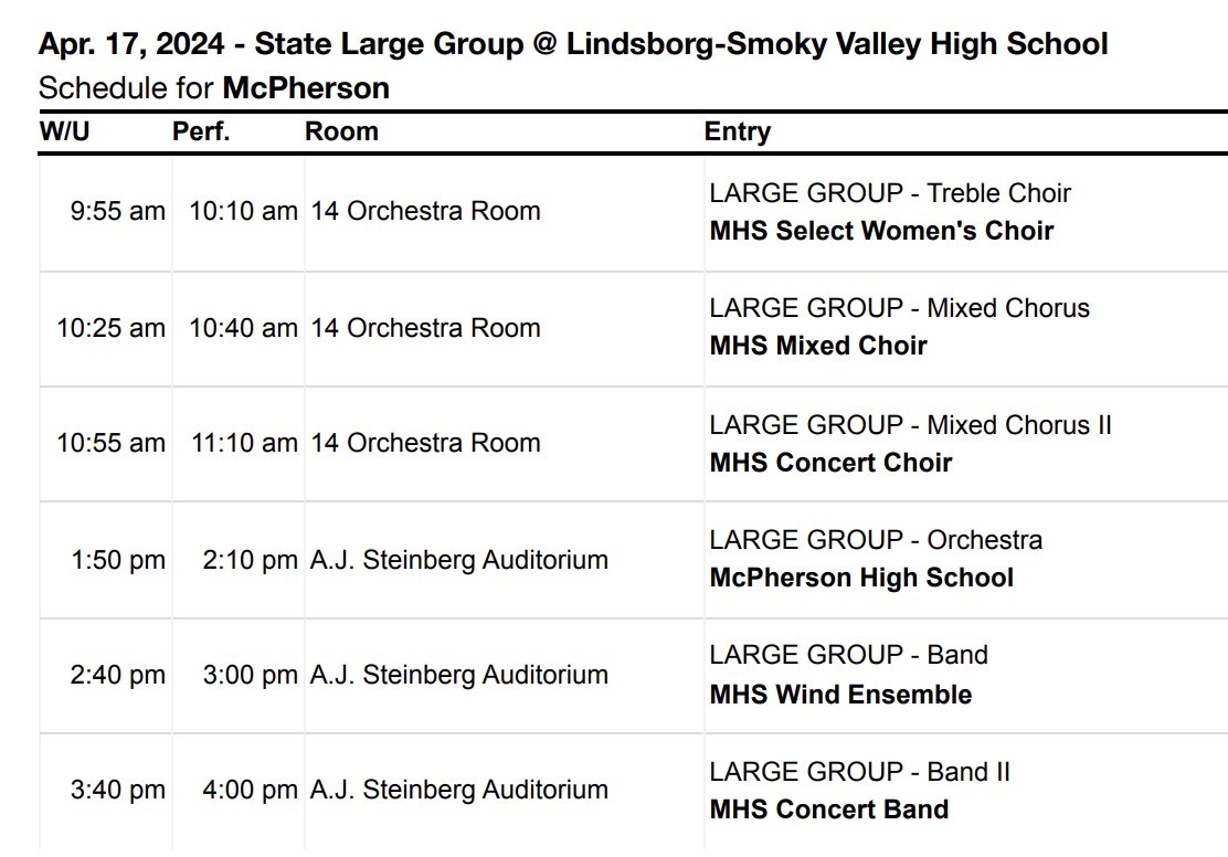 State Large Group Music Festival is today at Smoky Valley HS! Good luck to those in the MHS Orchestra, Band and Choir who are competing today! GO PUPS! #bullpupnation