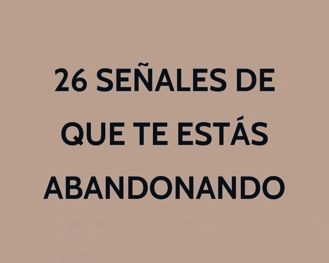 AtencionYoSoy's tweet image. 🌟26 SEÑALES DE QUE TE ESTÁS ABANDONANDO🌟

✨Tú eres la persona más importante de tu vida, eso no es egoísmo sino autocuidado✨

📂Guárdate este hilo📂

🧵⬇️