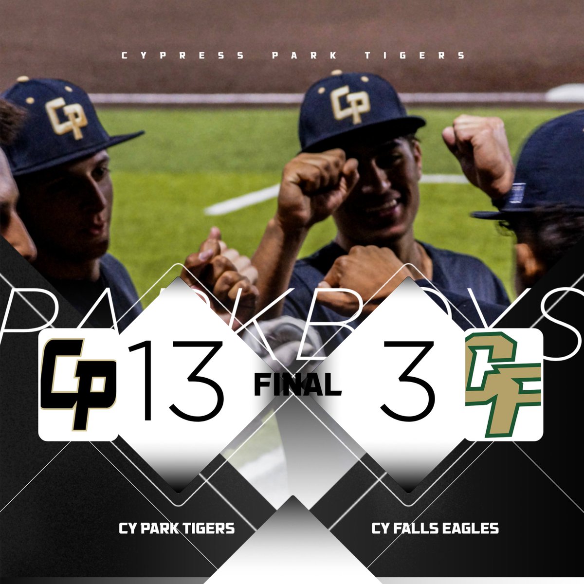 Cy Park Baseball (@cypark_baseball) on Twitter photo Great Team Win #ParkBoys Great Team Win #ParkBoys