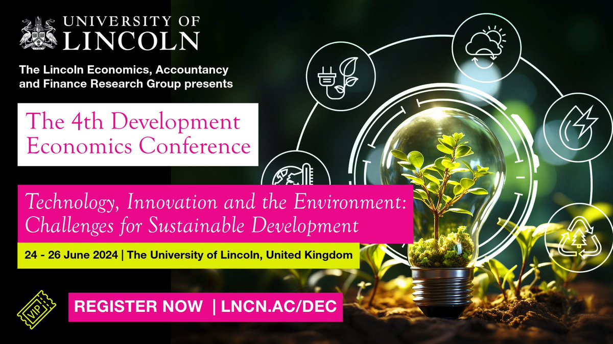 📢 Lincoln to Host World-Leading Economics Conference 📢 news.lincoln.ac.uk/2024/04/17/lin… Please register by 30th April - declincoln.blogs.lincoln.ac.uk