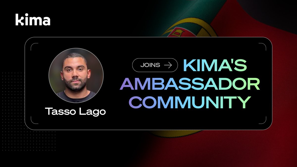 📢ALPHA: Tasso Lago Is Joining Kima’s Portuguese Ambassadors!📢

  👋Meet another big name within the Kima Ambassador army - Tasso Lago!🔥  

@LagoTasso is the CEO of Financial Move, the biggest edtech crypto community in Brazil, professional crypto trader, investor, and crypto