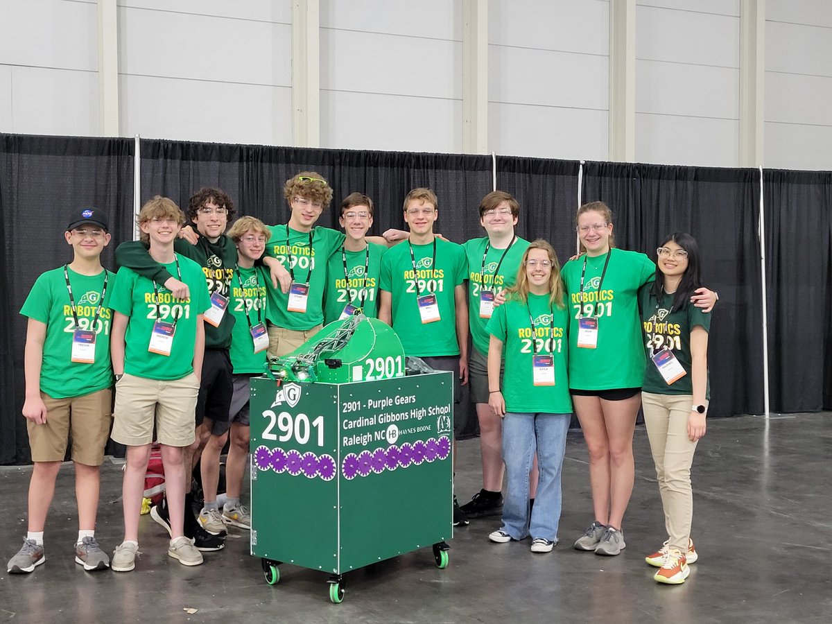 They are ready <a href="/FTCTeams/">FIRST Tech Challenge</a> #worlds <a href="/cghsnc/">Cardinal Gibbons High School</a>
