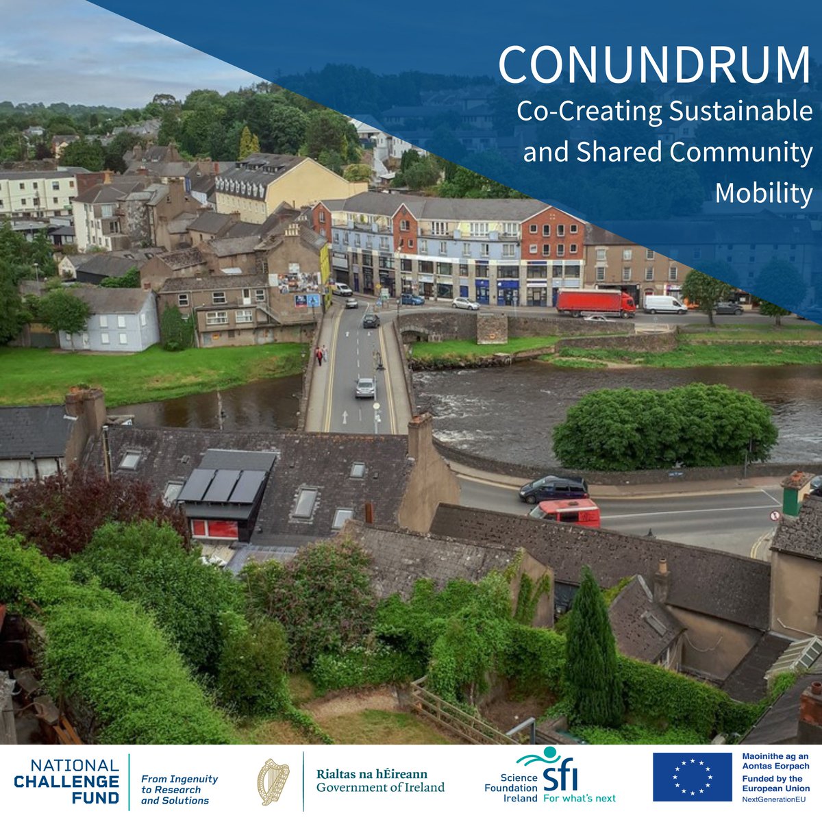 CONUNDRUM seeks to empower communities to adopt more sustainable modes of mobility by demonstrating how shared low-carbon transport can plug the gap when high-frequency public transport might not be available. Read:sfi.ie/challenges/sus… #NationalChallengeFund #NextGenerationEU