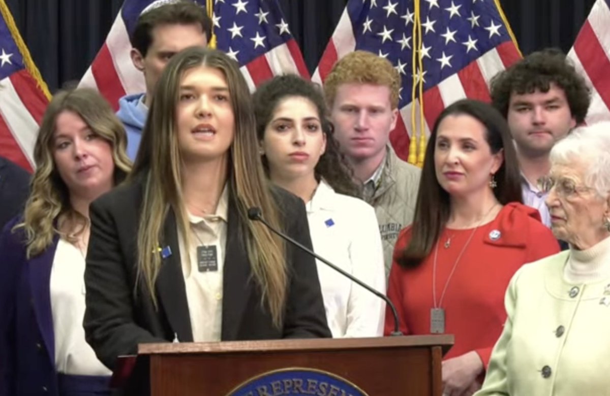 Yola Ashkenazie, a 21-year-old student from Columbia-affiliated Barnard College ahead of House hearing with Columbia U President Nemat Shafik: 'All we've asked for is to be left alone, protected on campus and able to study in peace.'