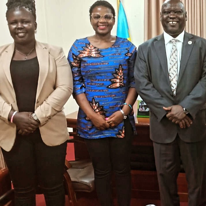 Regional Advocacy Visit DAY 1: Started with a courtesy call to the Ministry of Peace Building, Republic of South Sudan, engaging Hon.Amb.Stephen par Kuol, the minister of peace building & NTC Secretary General. @NCA_RPP Caring Hearts Initiative for Community Development