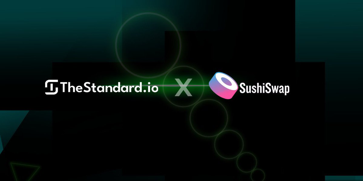 We've collaborated with @SushiSwap to introduce SUSHI as a new collateral option on TheStandard.io's smart vaults! Further diversifying collateral options plus a new use case for SUSHI token holders. Learn more in our blog post: thestandard.io/blog/thestanda… Start