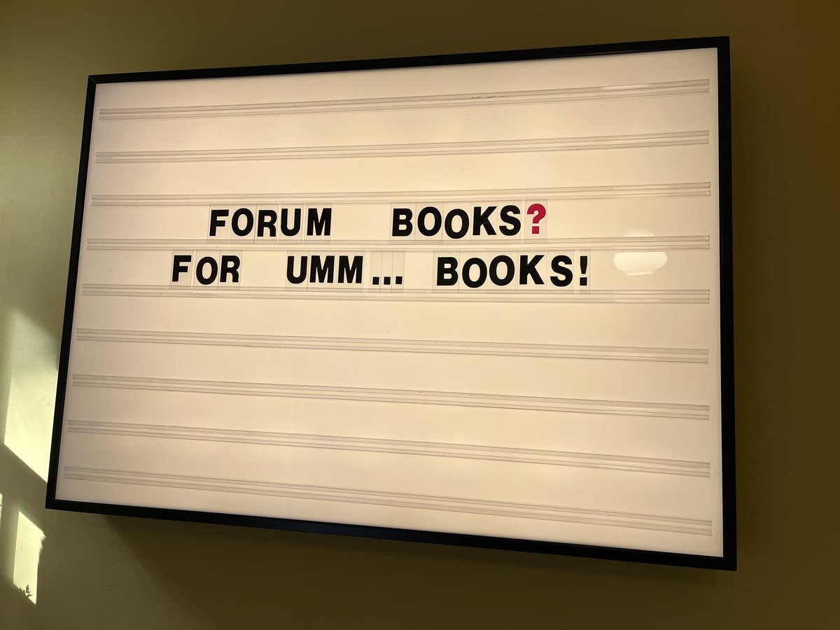 Here … for the umm … BOOKS!