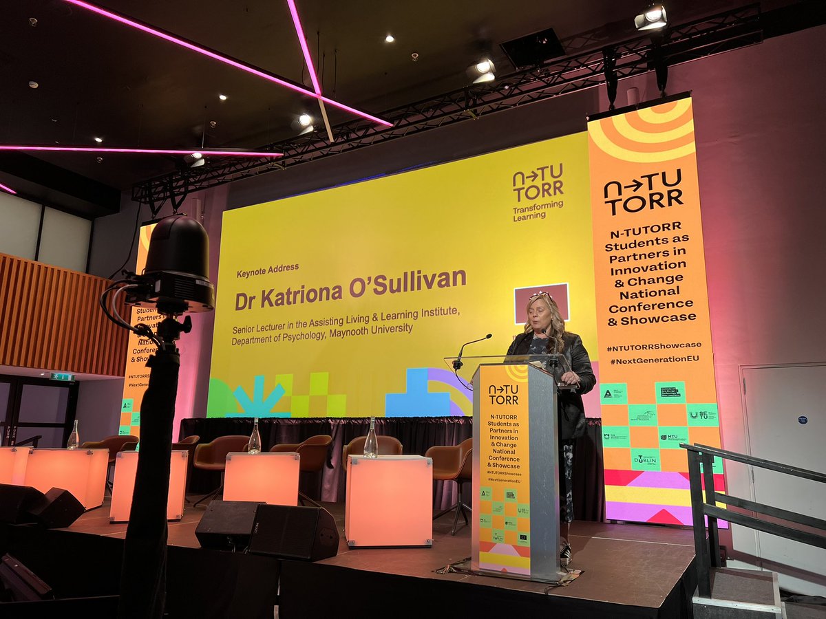 Amazing @katrionaos tells her powerful story today at #NTUTORRShowcase ‘best memoir of all time’ 👏👏 honoured to have you with us today Katriona - thank you for inspiring us all to be extraordinary in higher education 🎉#NextGenerationEU
