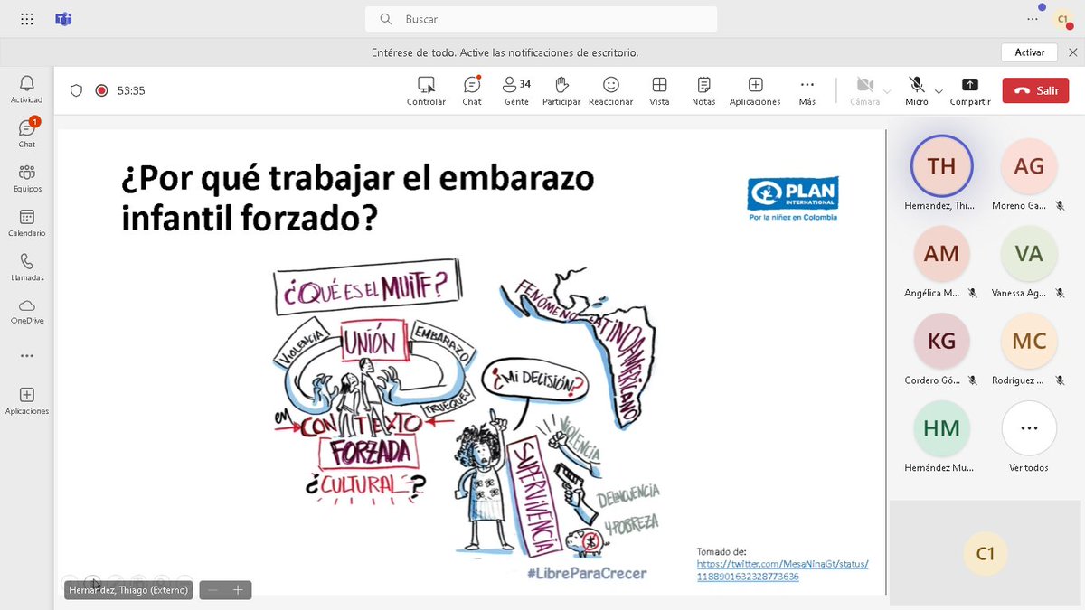 'Las relaciones de poder desiguales, el acceso limitado a información, así como los matrimonios infantiles y uniones tempranas, son factores determinantes del embarazo infantil forzado': Thiago Hernández @FundacionPlan #SonNiñasNoEsposas