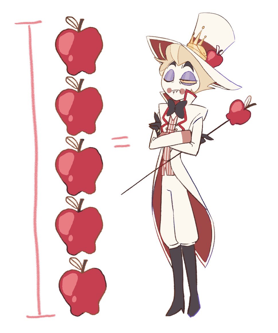 #HazbinHotelLucifer
🍎5個分の大きさの王様