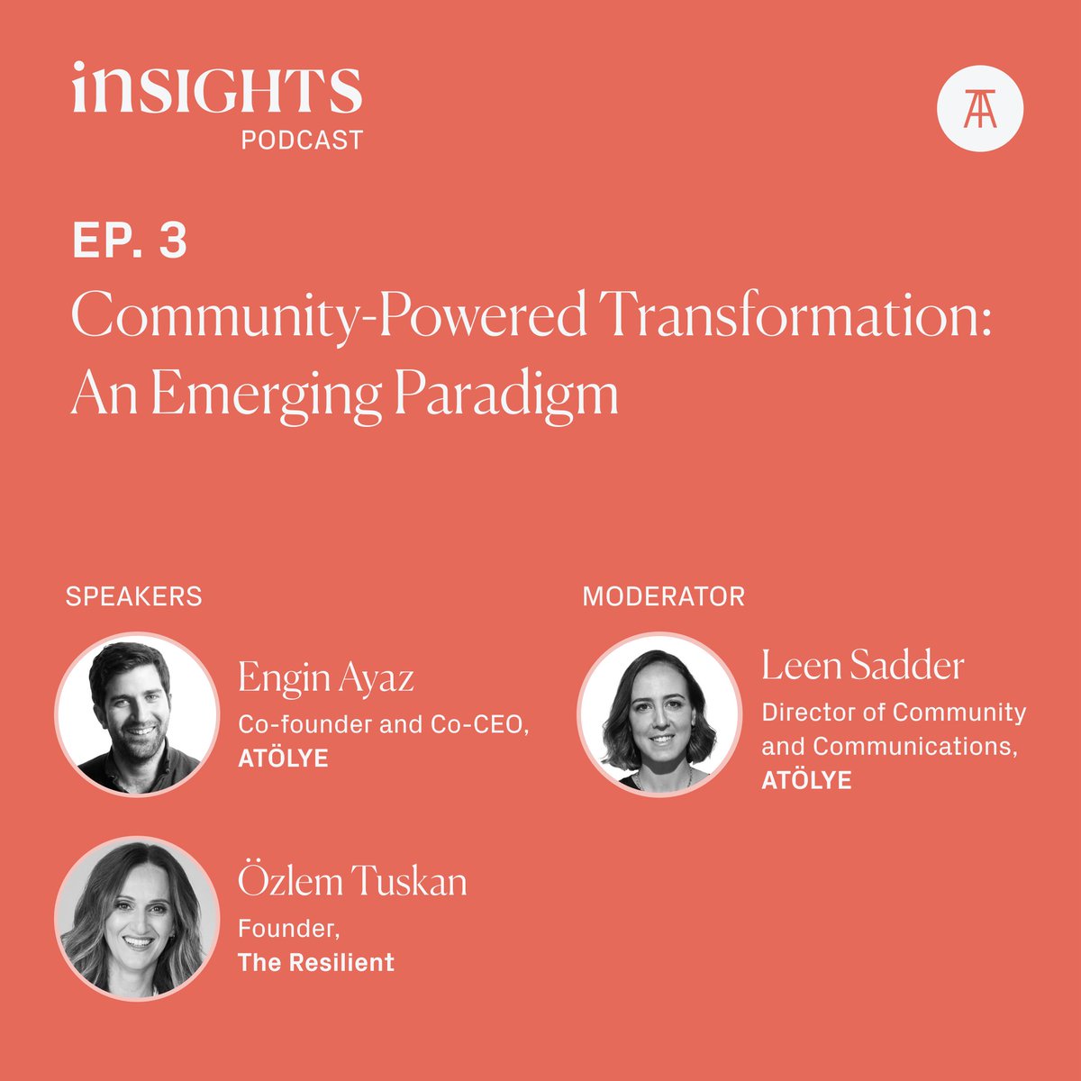 Our co-CEO Engin Ayaz discusses "Community-Powered Transformation" with The Resilient's CEO, Özlem Tuskan. Explore how communities can change business, hosted by Leen Sadder. 

Interested in community engagement, collaboration, and leadership? Listen here: bit.ly/3xFhgnQ