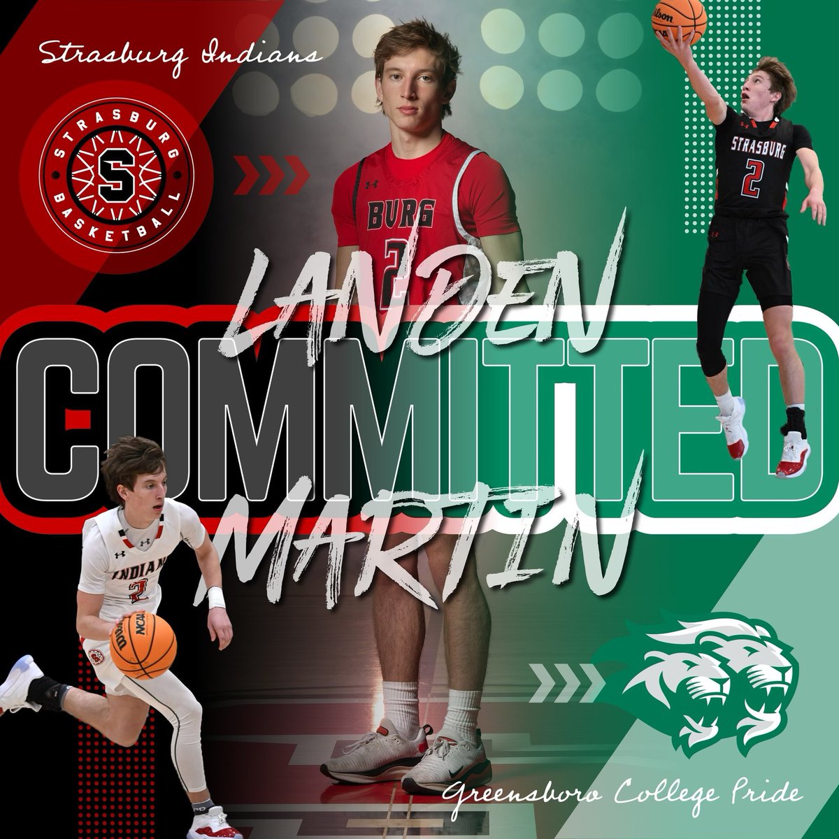 Congratulations to Landen Martin of Strasburg HS on committing to play Basketball at Greensboro College. #copreps