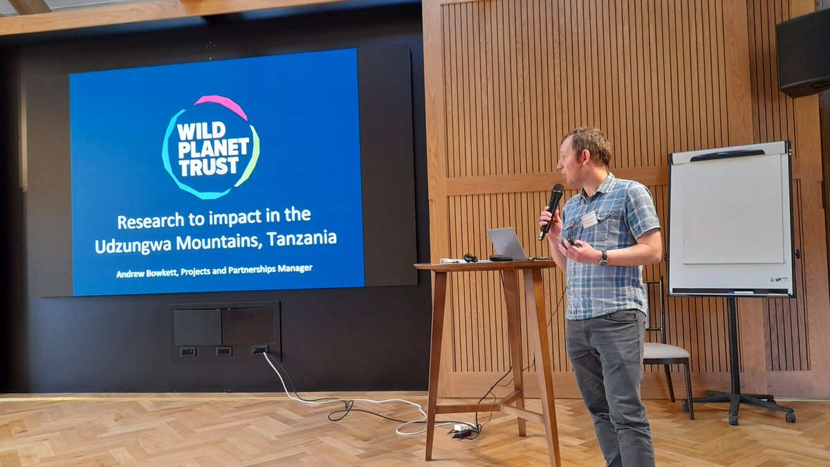 BIAZA's tweet photo. BIAZA's Field Conservation Committee Chair, Dr Andrew Bowkett, @WildPlanetTrust, talks Udzungwa Mountains 🇹🇿,  a biodiversity hotspot under the protection of multiple  conservation organisations. https://t.co/idgUQ8s7UT