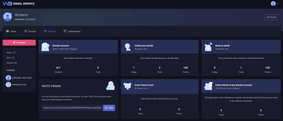 W3.email tweet media