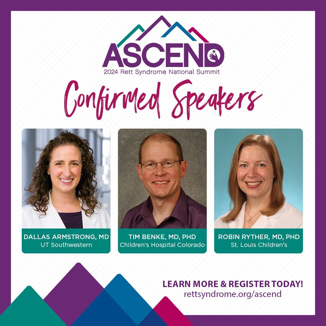 During ASCEND 2024, many of the medical directors from the 18 clinics designated as IRSF Centers of Excellence for #Rettsyndrome care will be presenting on the care topics most important to you and your family. Learn more about these speakers and more: rettsyndrome.org/ascend