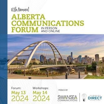 Local professional development event on May 13, in #YEG or online. The Alberta #Communications Forum offers a full day - make the most of your time & $s. Exclusive registration rates for IABC members, get all the details/register: buff.ly/3JbcnFH #conference #learning