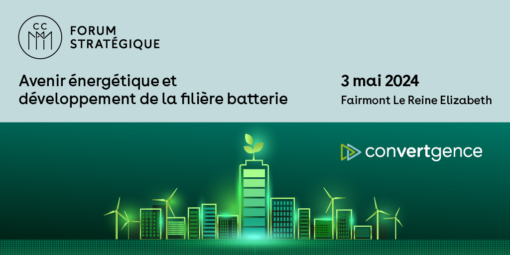 🔋 À votre agenda : le 3 mai 2024 | FORUM Avenir énergétique et développement de la filière batterie.
Rejoignez-nous pour un rendez-vous qui s’annonce incontournable dans un domaine crucial de notre économie.
Inscription: bit.ly/forum_Aveniren…
#ForumAvenirénergétique #CCMM