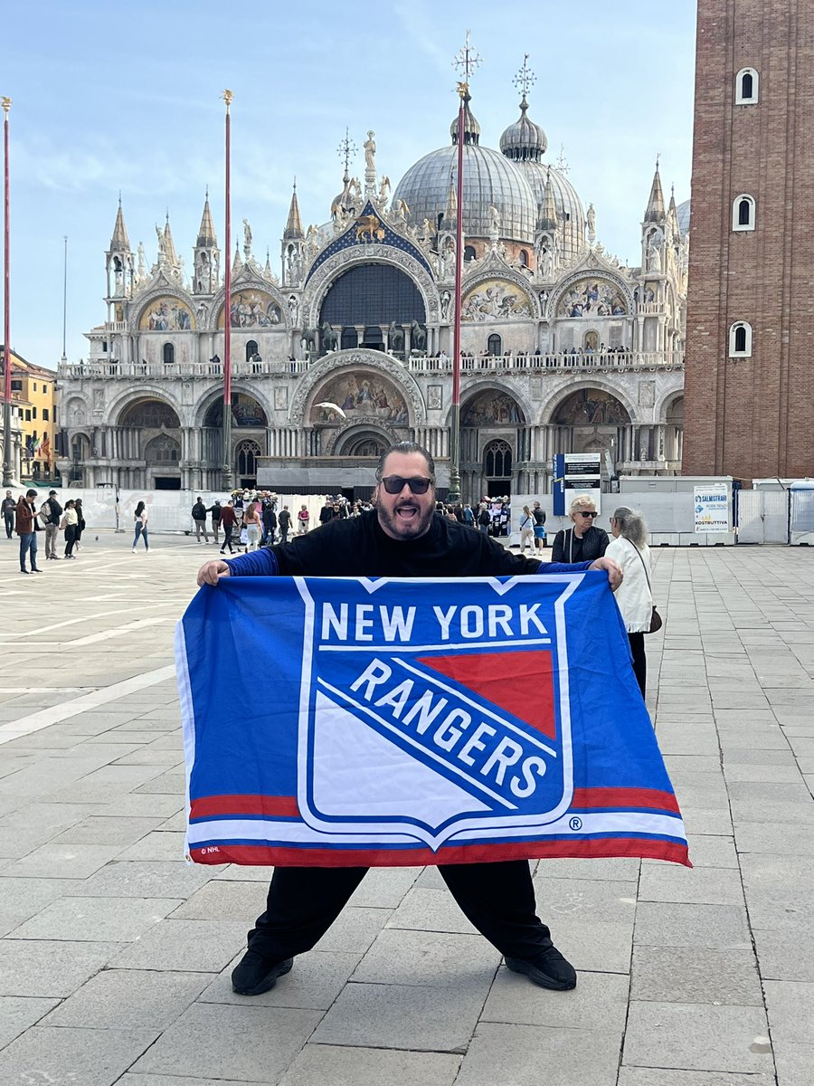 @MissingLinc1199 @StanFischler @TheHockeyNews Last week in My mom’s home town of Venice, Italy representing! Starting Game 1: Every game ( home & Away) I am pumped to be attending. LETS GO RANGERS! Was 29 in 1994, now 59 ! That went fast.