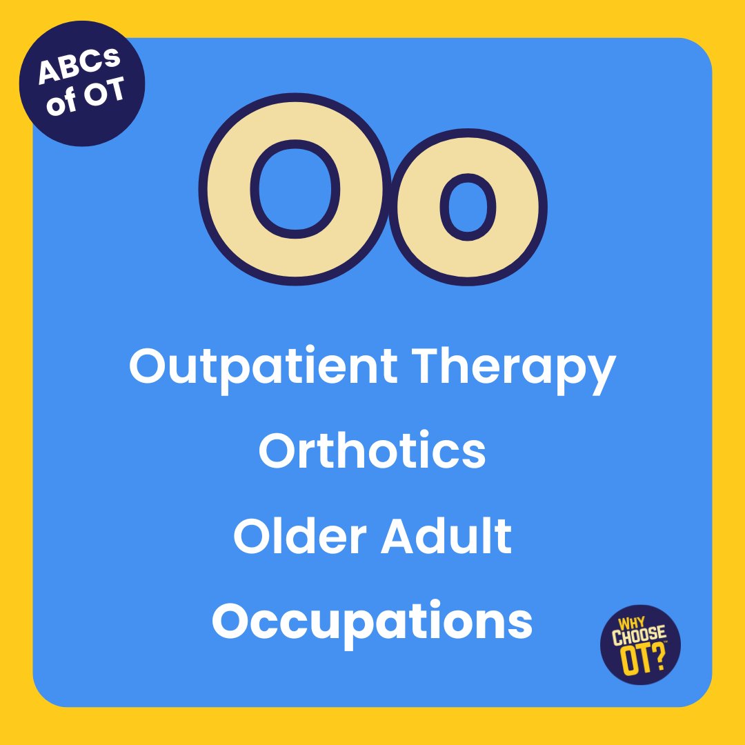 🎉 Continuing the Occupational Therapy Month festivities! Join us as we explore the wonderful world of OT through @shannenmarie_ot’s #ABCsofOT challenge! 🌟Today, let's spotlight the letter 'O'! #OccupationalTherapyMonth #WhyChooseOT #OccupationalTherapy #OTMonth
