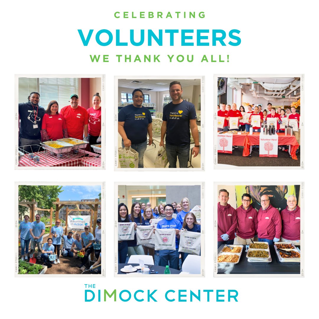 Happy Volunteer Appreciation Month to all of the amazing volunteers who give their time and effort to support our patients and families 💛 Their support makes a positive difference in the lives of the over 19,000 people each year who turn to Dimock for care & we are so thankful!