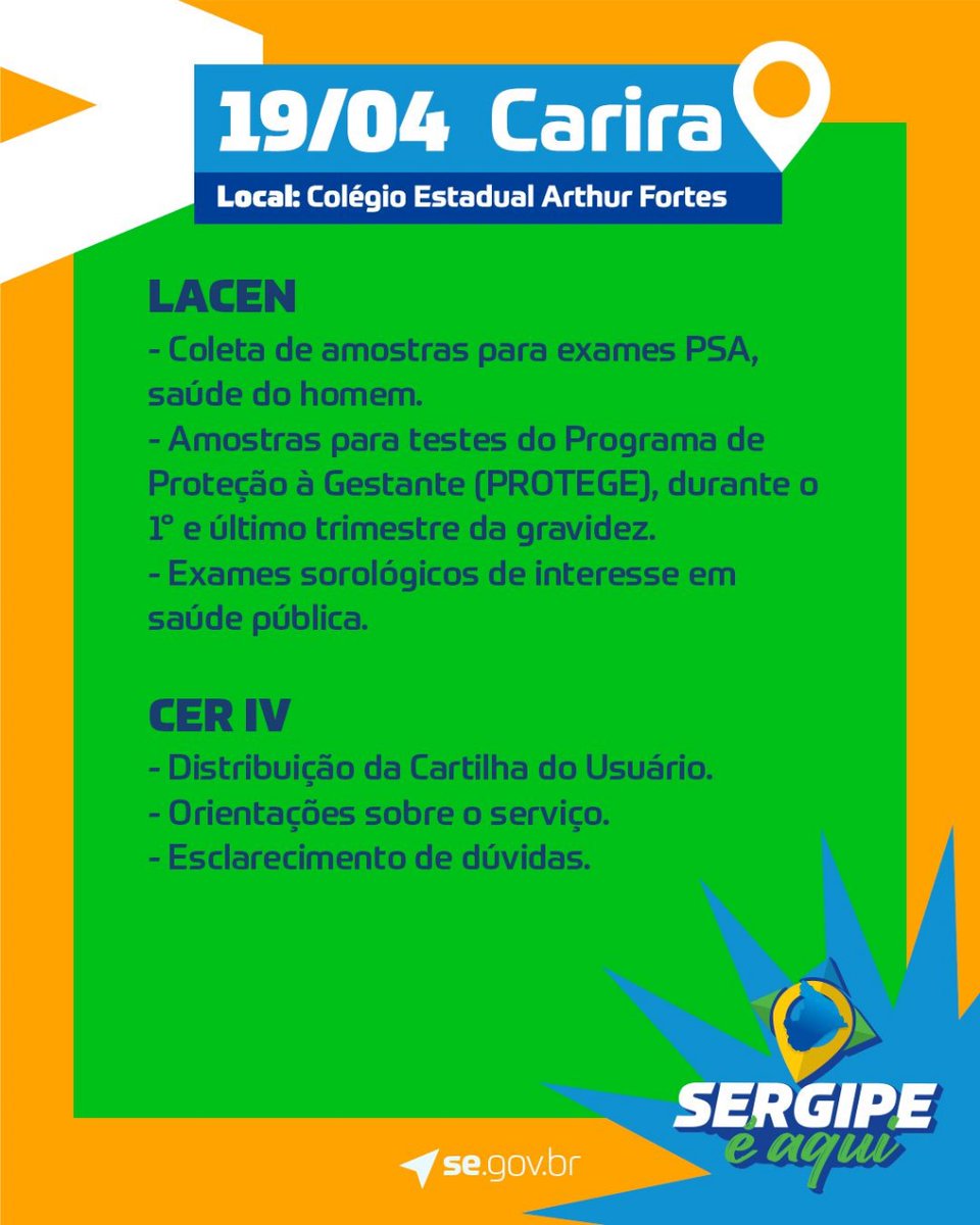 Secretaria de Estado da Saúde de Sergipe tweet media