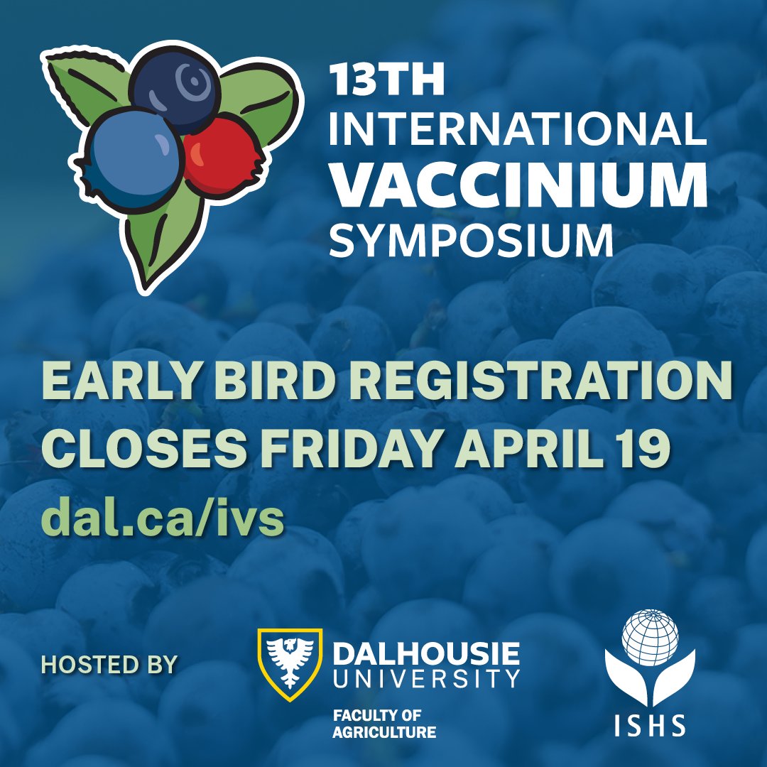 Early Bird registration closes this Friday (April 19), please make your accommodation arrangements in both Halifax and Charlottetown (unused hotel rooms will be released in May), please contact us if invitation letters are required.
bit.ly/IVSregistration