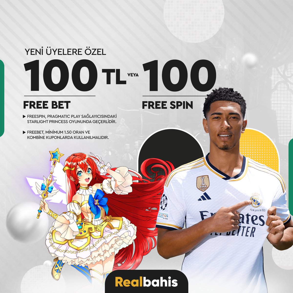 🎁Denemeyen kalmasın diye Realbahis'te yeni üyeliklere 100 freespin veya 100 TL freebet deneme bonusu hediye! 🎯 Hemen üye ol, bahsin gerçek adresinde kazanmaya başla. ➡️Güncel giriş için tıklayın. shorturl.at/sN138