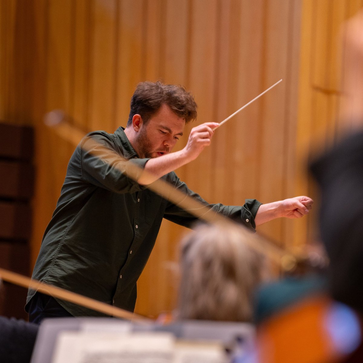 Yesterday, students from @RCStweets conducting department joined us for a wonderful day of work experience with the full Orchestra, conductor John Wilson and Assistant Conductor @DMorgan2518. Thanks to all for joining us and we'll hopefully see you on the podium again soon!