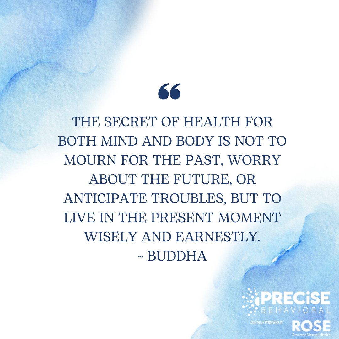 Embracing the present empowers you to prioritize and focus on your well-being. Shift your attention away from the uncontrollable past and future and try to redirect it toward the now, where you hold the reins. #mentalhealthawareness #mentalhealth #rosementalhealth #rosehealth