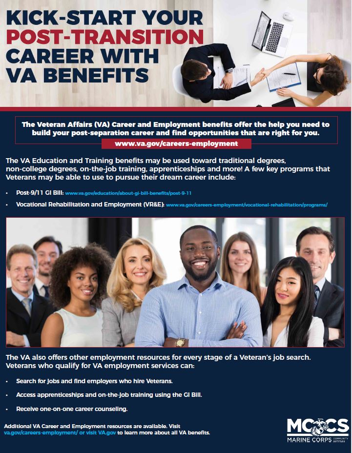 Ready to kick-start your post-transition career? Discover a multitude of opportunities with VA benefits! 

#VABenefits #MilitaryTransition #WarriorsConnected