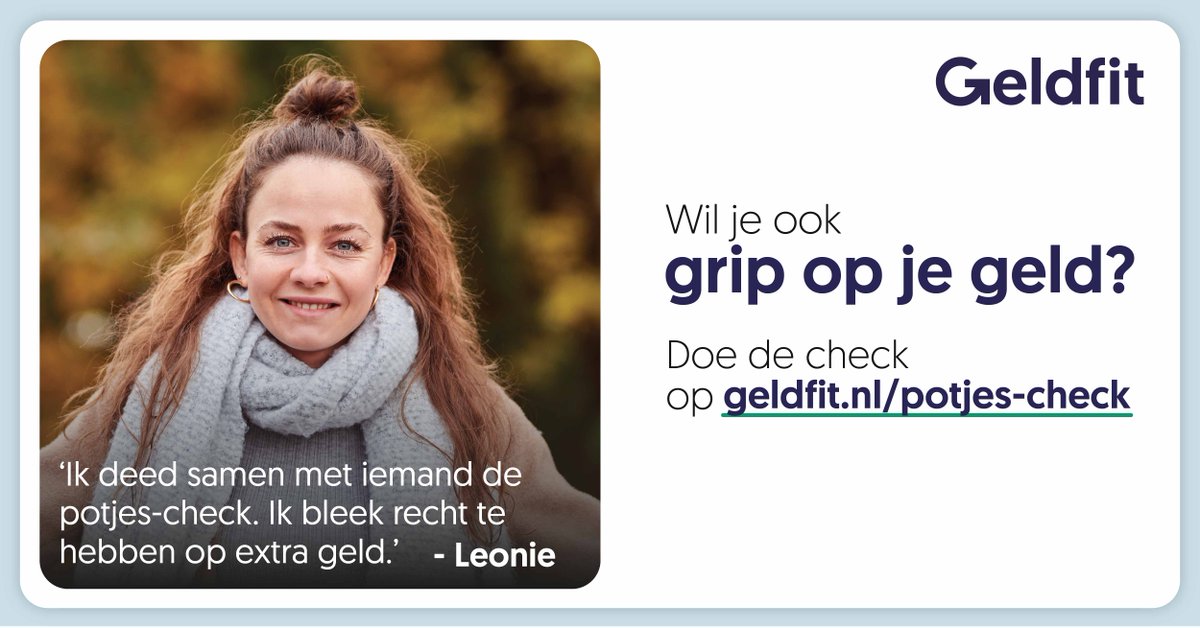 'De energierekening was € 1.000. Dat heb ik niet liggen. Met de potjes-check zag ik dat ik extra geld kan krijgen. 💰 De mensen van de wijkwinkel kunnen me helpen met aanvragen.🖊️‘
Kijk ook op geldfit.nl/potjes-check.
Meer tips op capelleaandenijssel.nl/geldzorgen 
#Geldfit #gripopjegeld