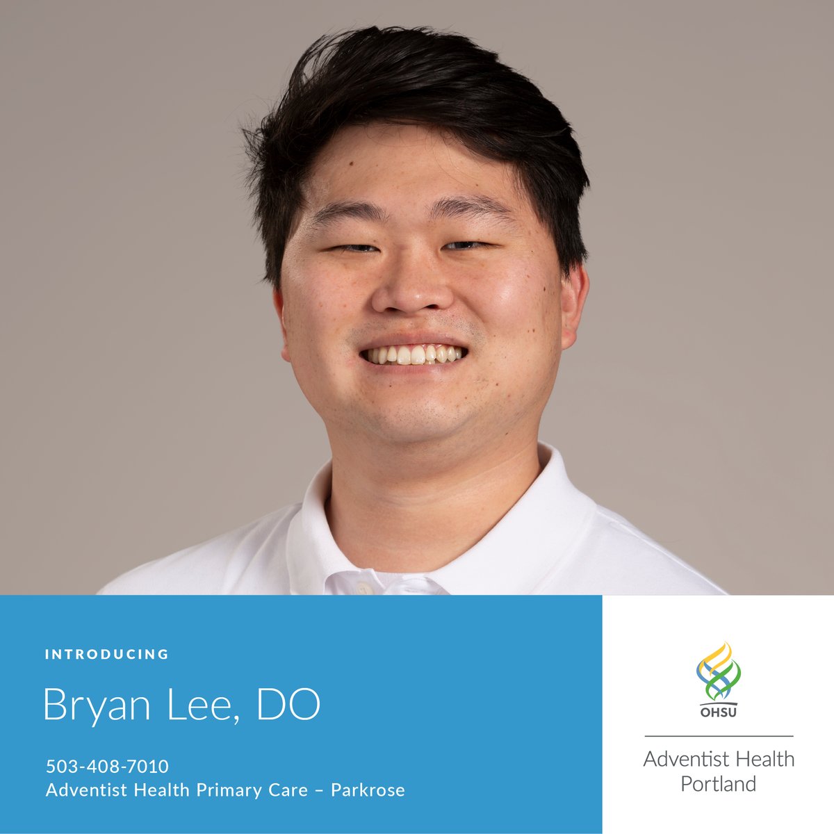 Family medicine physician Bryan Lee, DO, has a desire to help others. He says was drawn to medicine by “the pain when I saw people suffering, the desire to help those people, the confidence that I could do it and the change I have seen in people's lives.” spr.ly/6018bBhIi