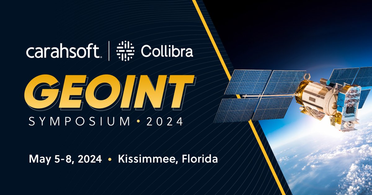 Heading to Kissimmee, Florida for the upcoming GEOINT 2024 Symposium? So are we! We're partnering with Carahsoft at booth #1707, where we will show how teams can leverage data intelligence + AI for their initiatives! attendee-usgif2024.streampoint.com
