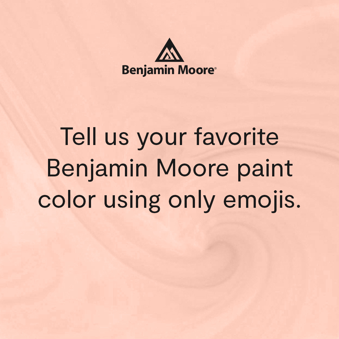 Can we solve the puzzle? Comment below telling us your favorite Benjamin Moore paint color using only emojis, and see if we or your fellow followers are able to crack the code! Image background: 🍵 🌹