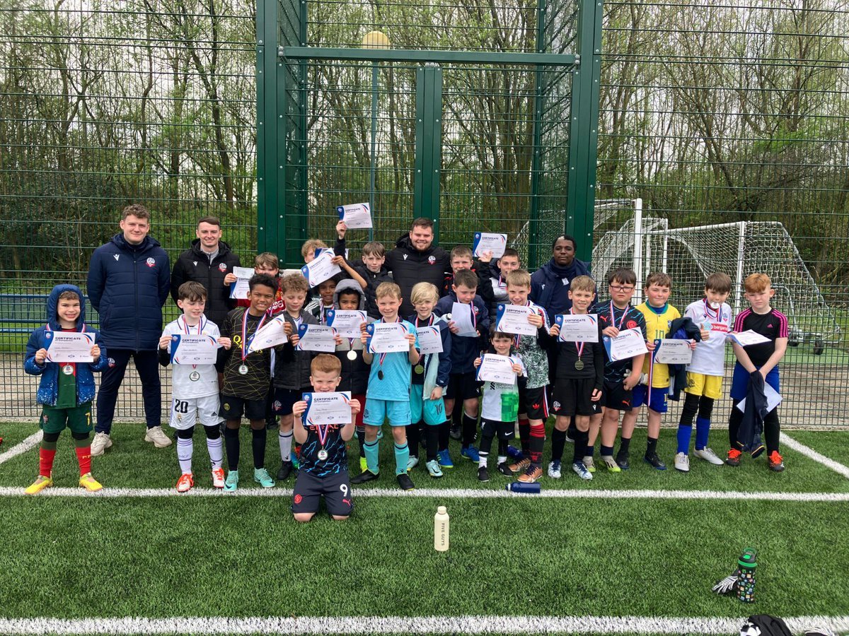 Cheer if you completed Soccer School! 🥳 
Well done to everyone who attended our recent Soccer School over half-term⚽
  
Bookings for our May Soccer School are now live. Book your sessions at wsitc.org.uk 

#BWitC | #BWFC | #WSitC