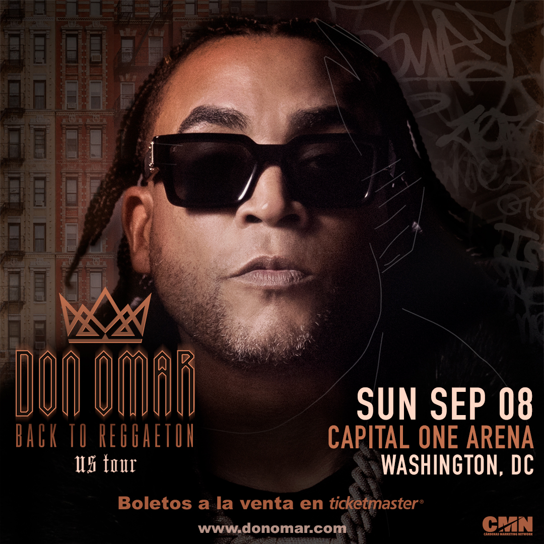 ON SALE NOW 🔥 Don Omar is bringing the Back To Reggaeton US Tour to Capital One Arena on Sunday, Sept. 8. 👇 Shop tickets! 🎟️: bit.ly/3JavyiH