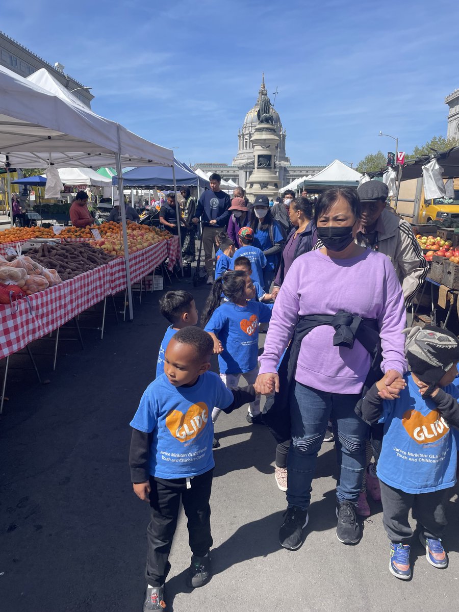 Our Family Youth Childcare Center (FYCC) strutted through the Farmer's Market in mismatched shoes, sparking smiles and nurturing creativity! They embraced the magic of childhood with us during Week of the Young Child. 🧡 #GlideUnconditionally #WeekOfTheYoungChild