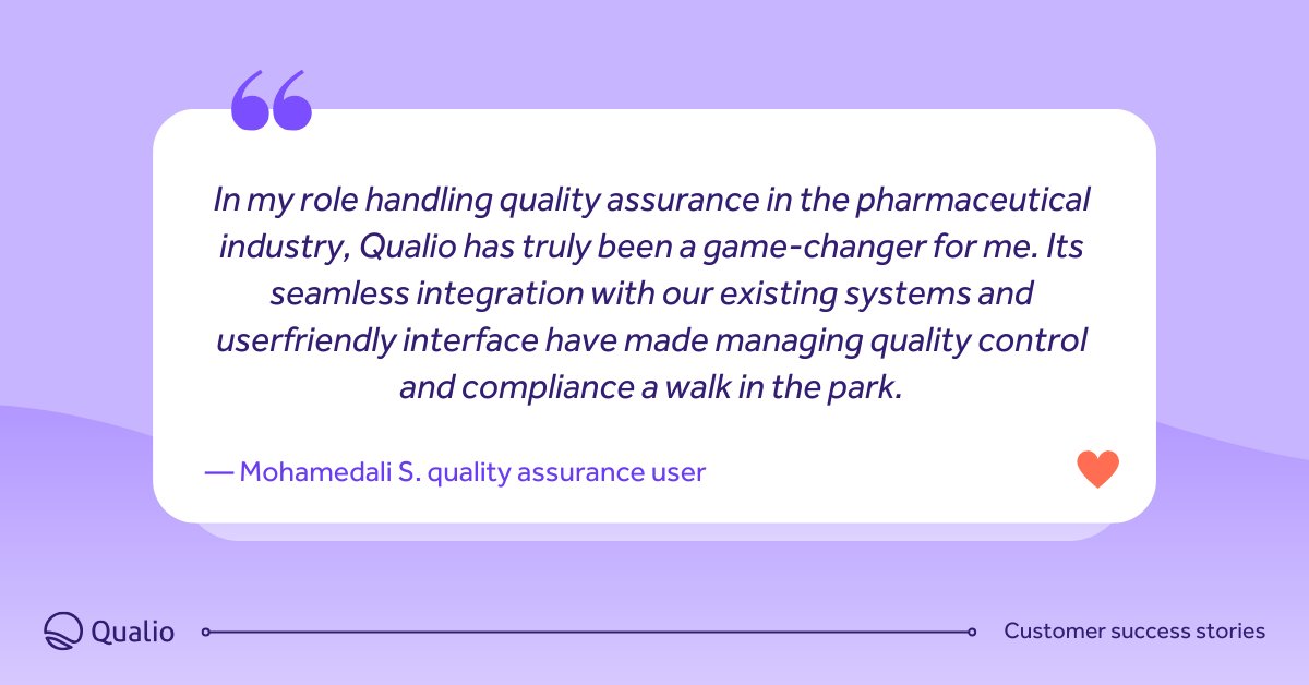 🎮 We've been called a 'game changer'. See why for yourself! ➡️
#eQMS #qualitymanagement #qualio #g2review bit.ly/3w9AAZC