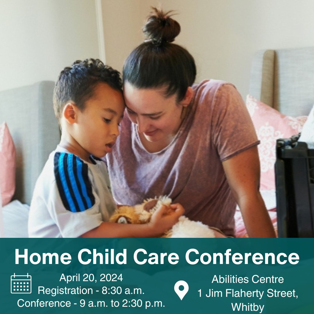 #DurhamRegion is hosting a Home Child Care conference on April 20 from 8:30 a.m. to 2:30 p.m. at Abilities Centre. The conference features workshops on meaningful care, and mental health supports. Home child care providers can sign up for free at: bit.ly/4aJh5Ge.